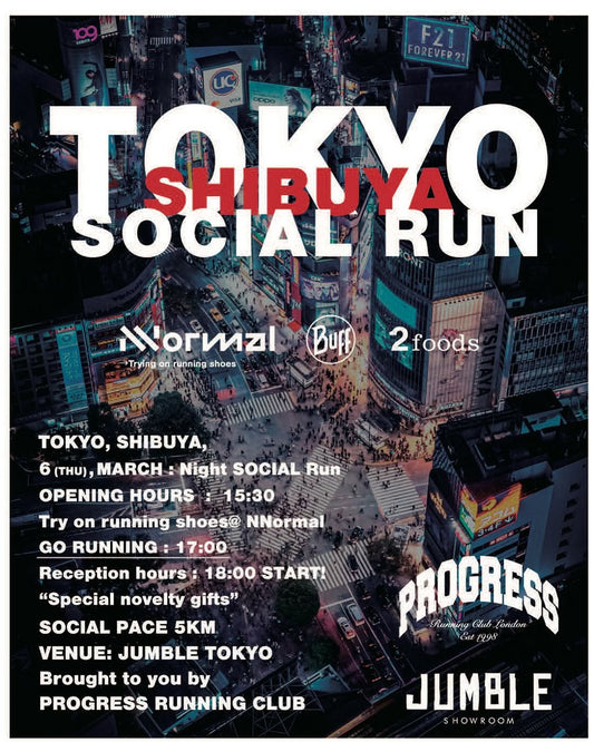 PROGRESS RUNNING CLUB JUMBLE TOKYO SOCIAL RUN TOKYO