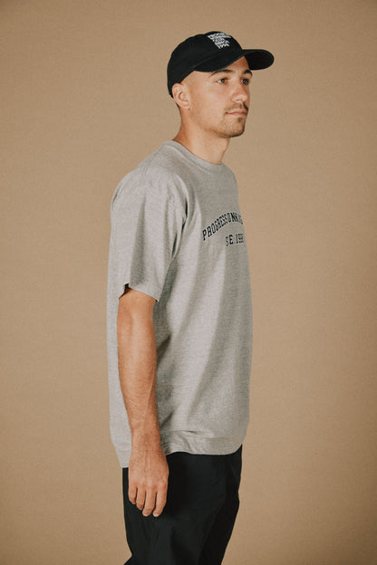 "COLLEGE" S/SL Tee (OPEN-END COTTON YARN)