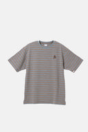 ''BADGE LOGO MULTI STRIPE'' S/SLV T