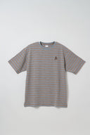 ''BADGE LOGO MULTI STRIPE'' S/SLV T